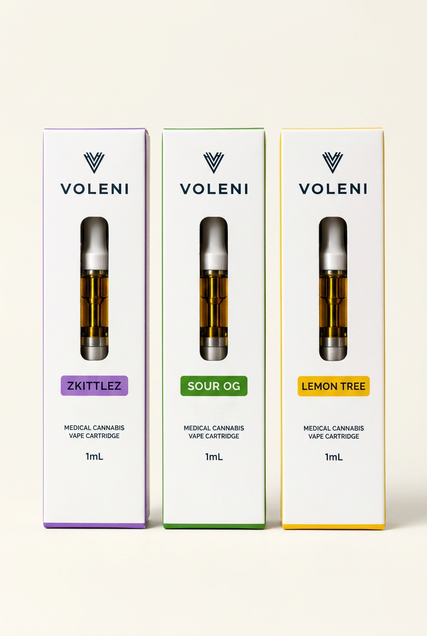 Voleni Vapour branded medical cannabis cartridge